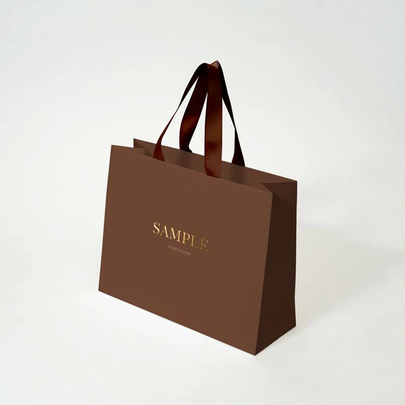 Factory custom luxury black Clothes store retail packaging gift carry bags boutique shopping paper bags with your own logo