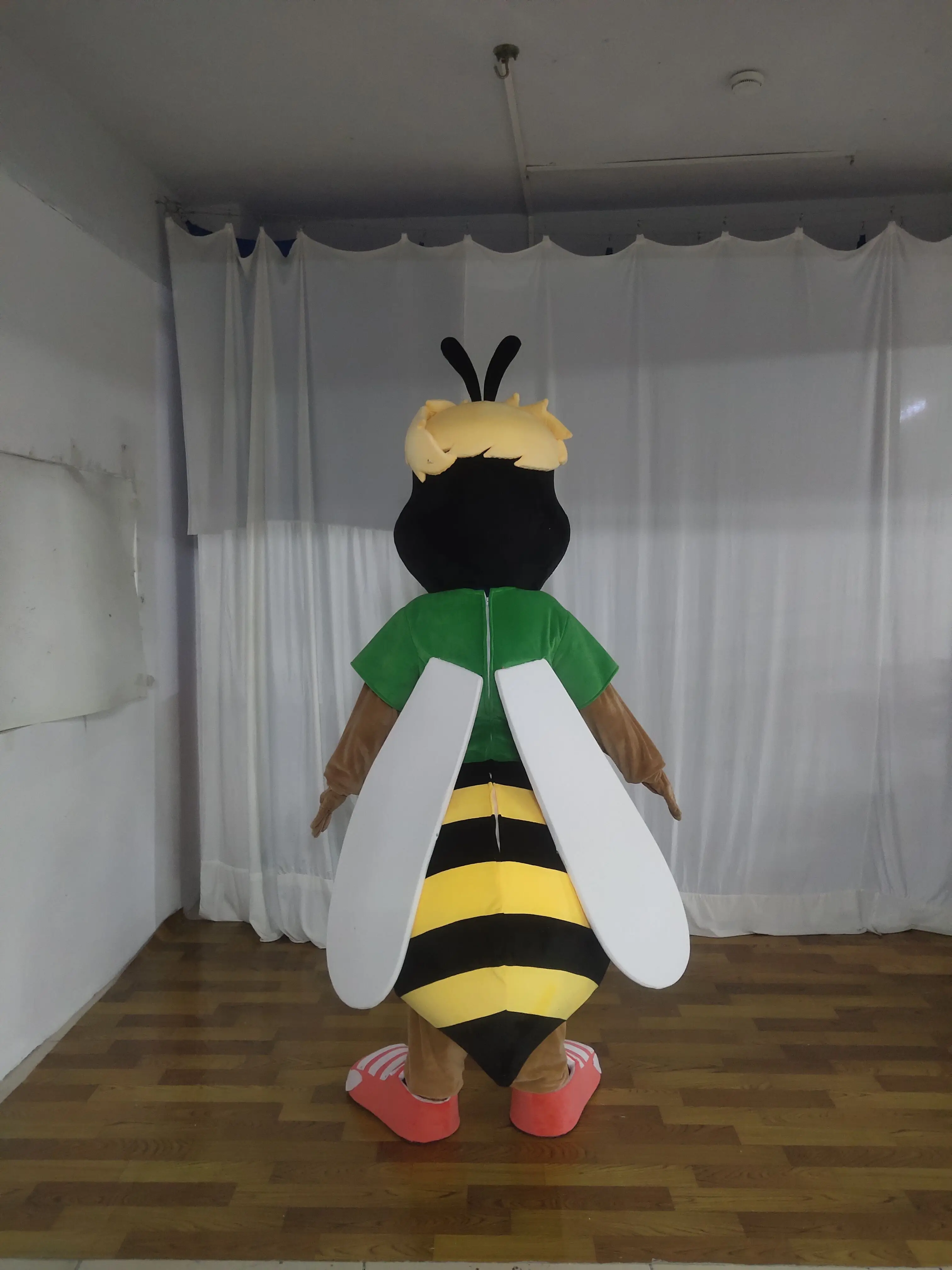 Human walking fursuit Custom made bee costume mascot for adult