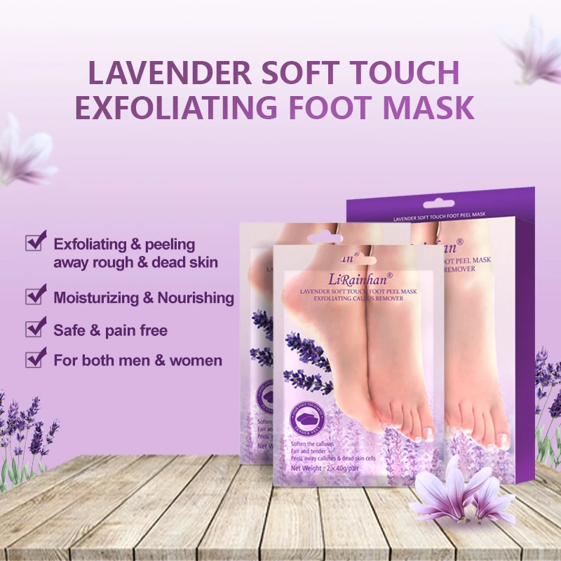 
Amazon OEM Supplier Baby SKIN CARE Feet Exfoliating Spa Socks Foot Peel Mask foot exfoliation peeling mask 