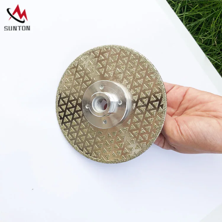 premium double electroplated 125 M14 nano glass cutting disc diamond blade  cutting wheel
