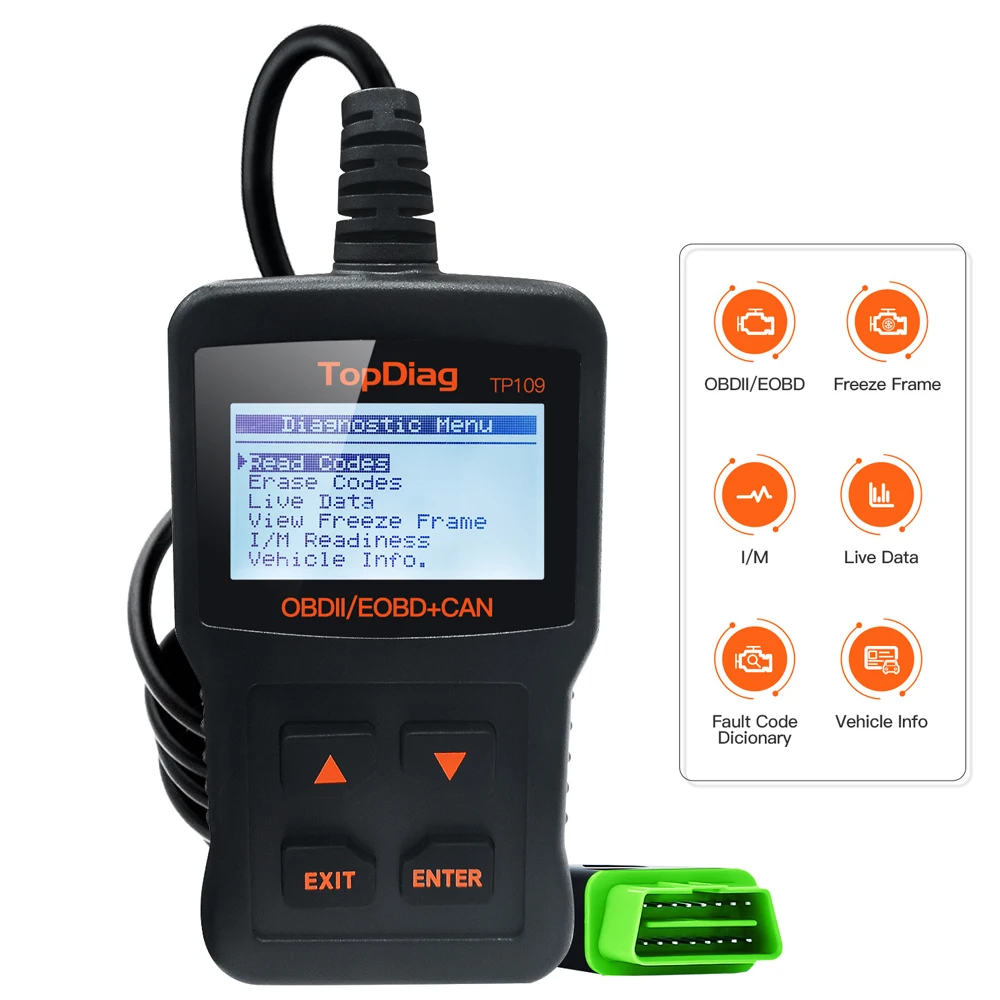  Считыватель кодов OBD2 сканер Creader 3001 OBDII/EOBD автомобильный диагностический инструмент