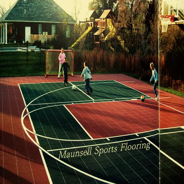 PP suspended plastic sports flooring tiles for outdoor home backyard basketball court