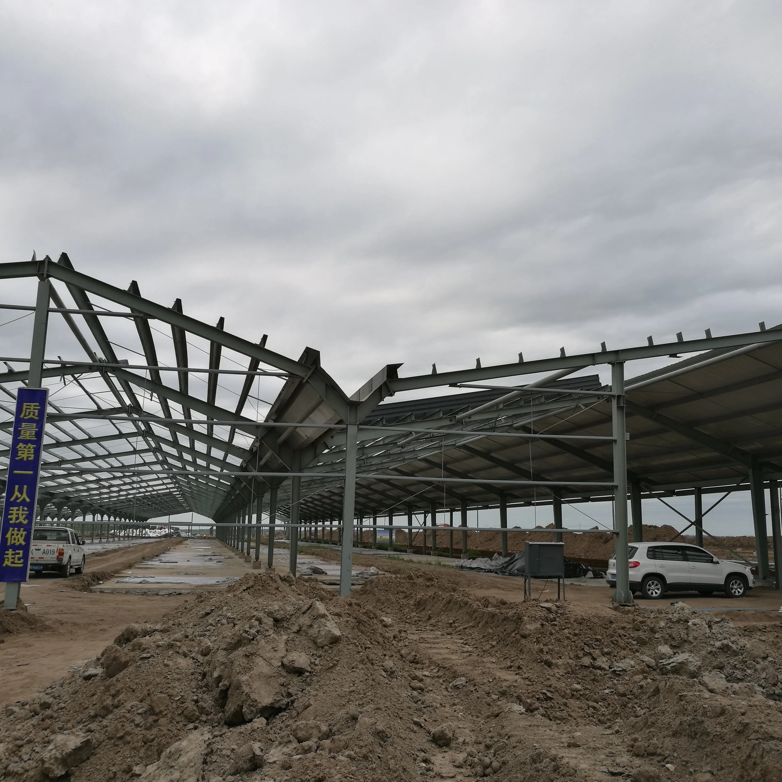 Modern Design Cattle Shed Steel Structure Farm House for Pig and Cow Breeding Durable Metal Building Materials