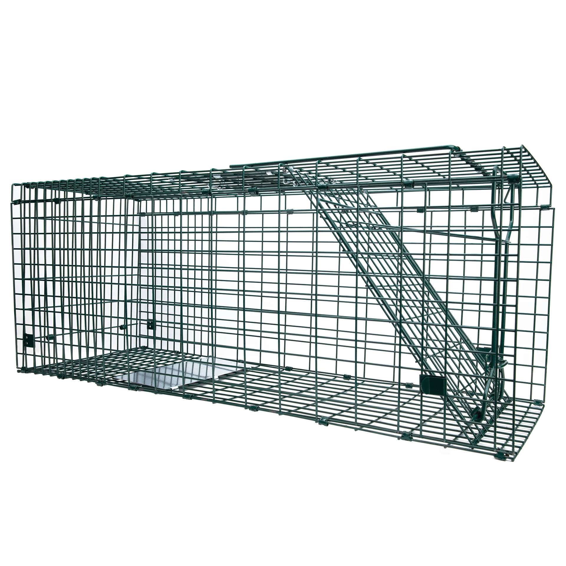 Складная гуманная ловушка для кошек, сверхпрочная железная квадратная отпугиватель животных, клетка для кошек