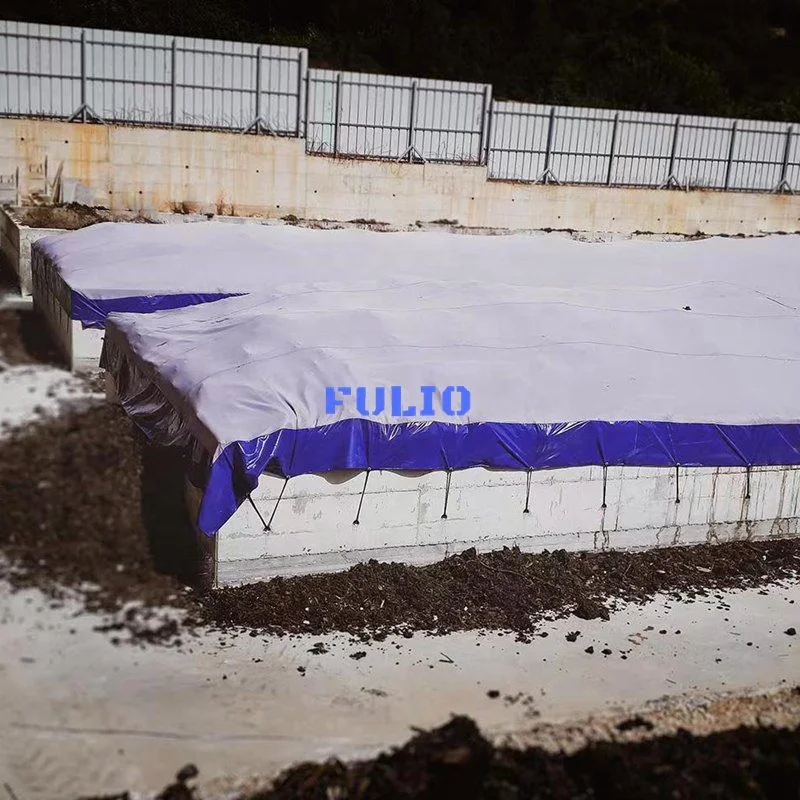 FULIO Waterproof Breathable ePTFE Membrane Cover Composting Cover Oxford Fabric for  solid waste and Organic Wast Treatment