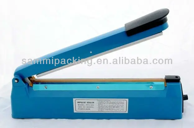 Pfs-300 plastic bag hand закаточная machine 300mm aluminum machine for sealing film