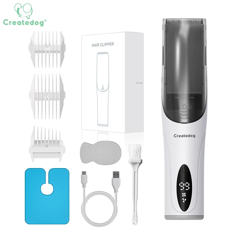 child hair clippers CE Rohs low noise 500mAh washable electric rechargeable vacuum hair clippers