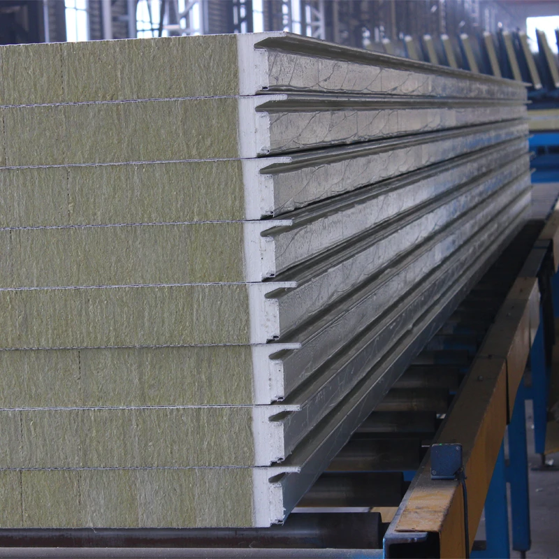 Professional Fireproof  insulated rock wool sandwich wall panel/polyurethane/pu sandwich panel
