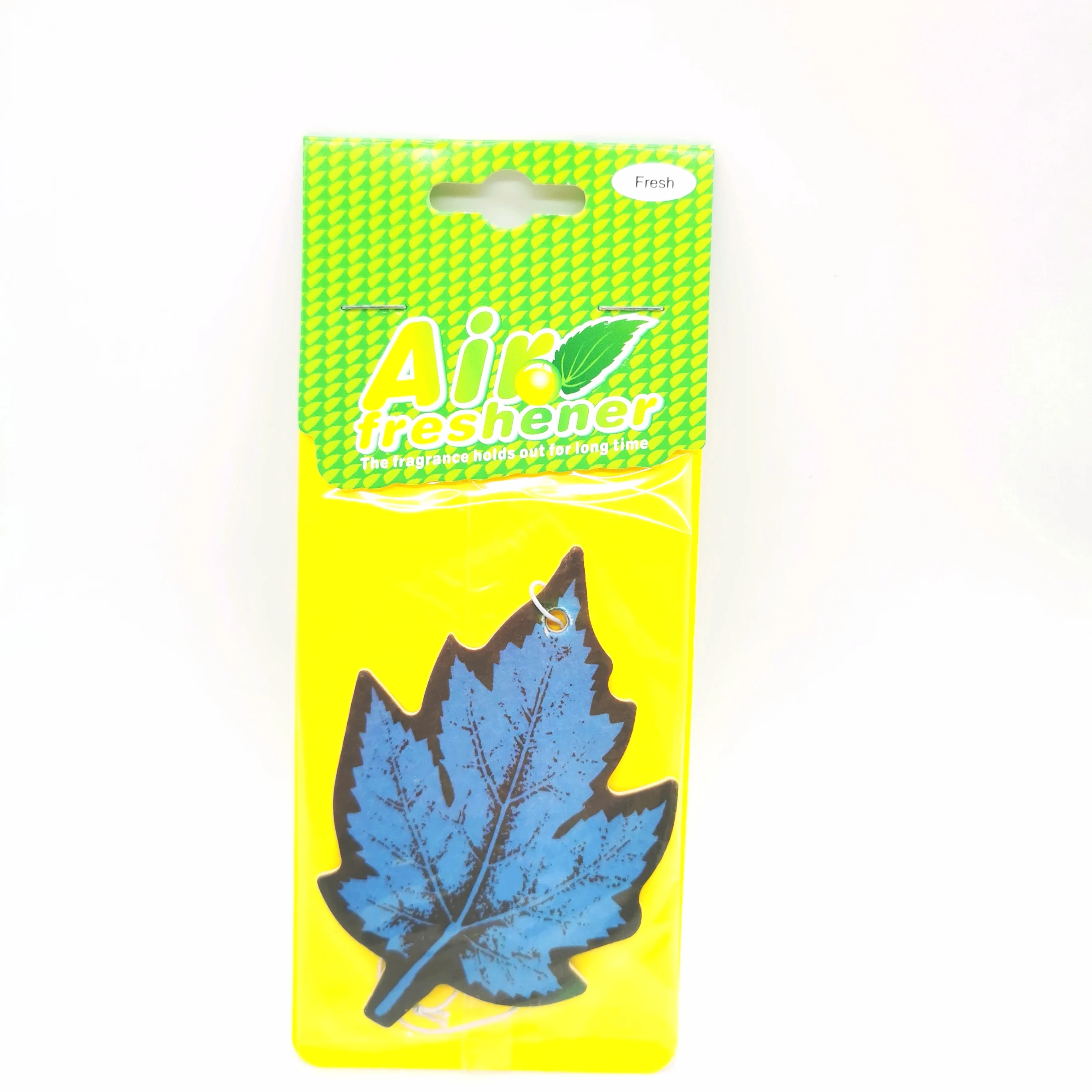 2022 New Products Scented Leaf Shape Hanging Car Scented Paper