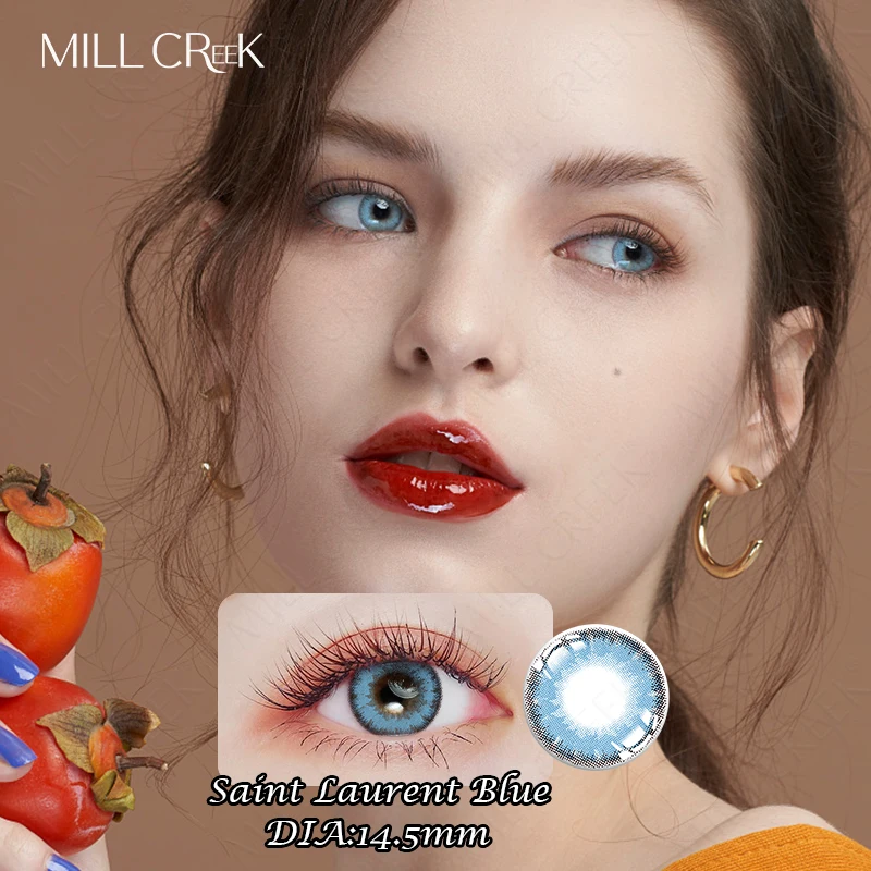 Prescription Contact Lenses For Eyes Myopia yearly one Pair Colored Lenses Soft tinted contacts for light eyes