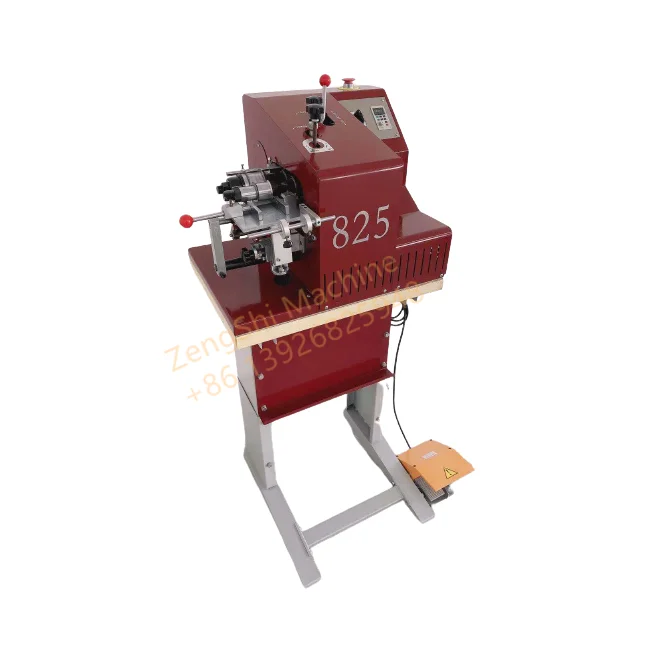 leather belt side trimming doming machine