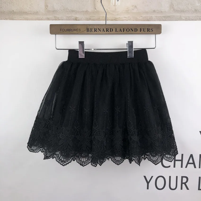 New product Cheap white Lace girl tutu pettiskirt skirts children mesh tutu skirts cute lace skirts