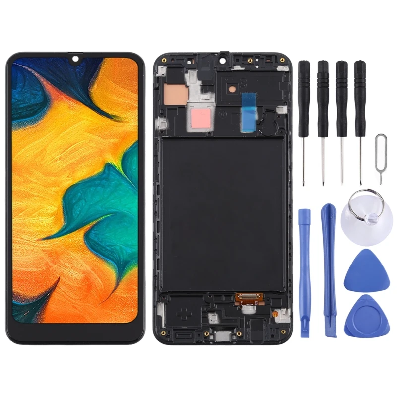 Для Samsung Galaxy A30 с рамкой TFT ЖК-экран
