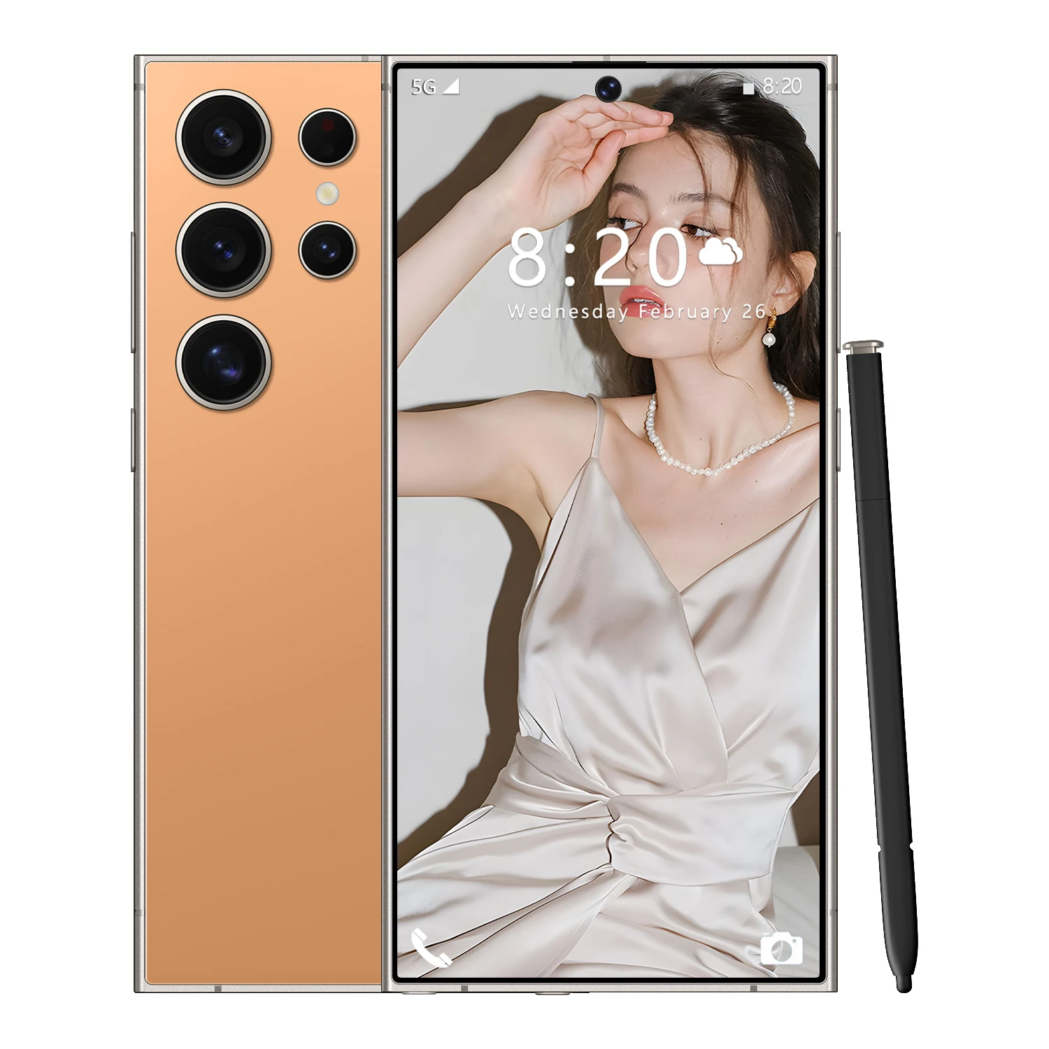 Оригинальный дешевый смартфон S24 Android 7 3 дюймов 16 Гб + 1 Тб Google Play Store Mtk Dual Sim 48 Мп 108