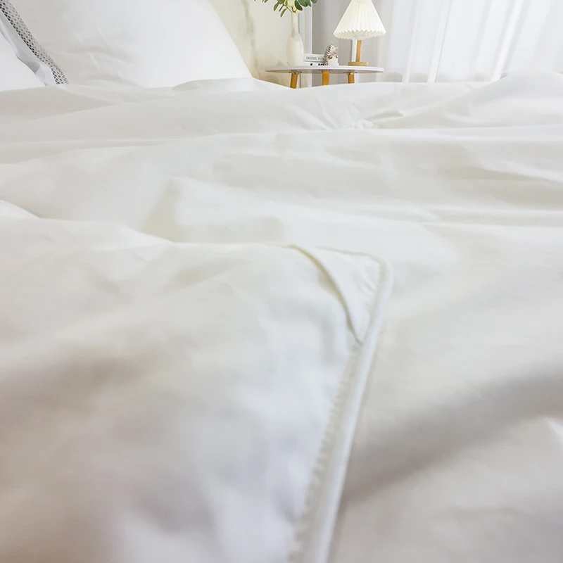 Comforter Support Customized luxury wool quilt 100% cotton cover Hypoallergenic Quilting Down Alternative Insert Quilt Duvet