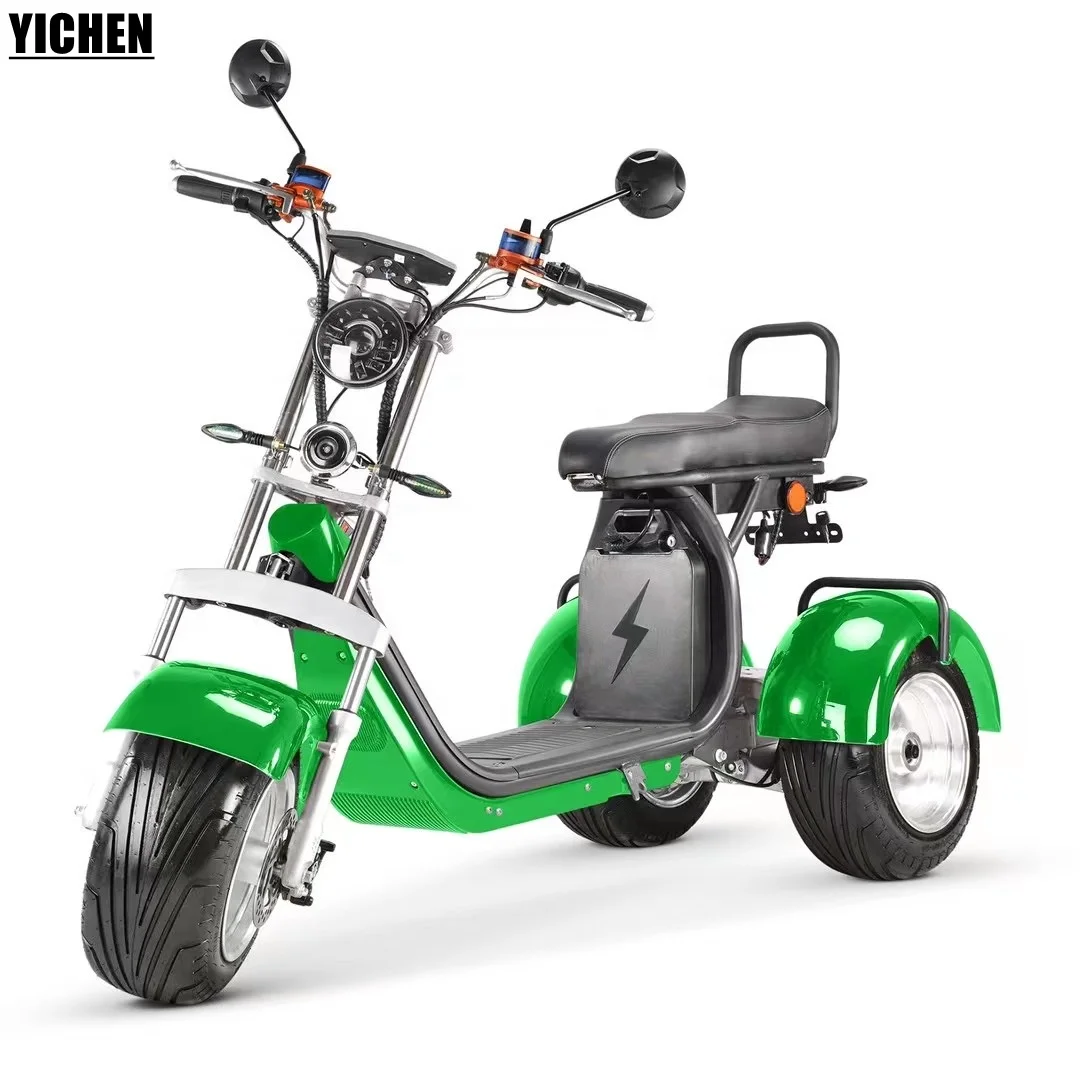 YICHEN moto eletrica 4000w EEC сертификат новая модель с двумя двигателями и съемный литий-ионный аккумулятор 3-х колесный Электрический скутер