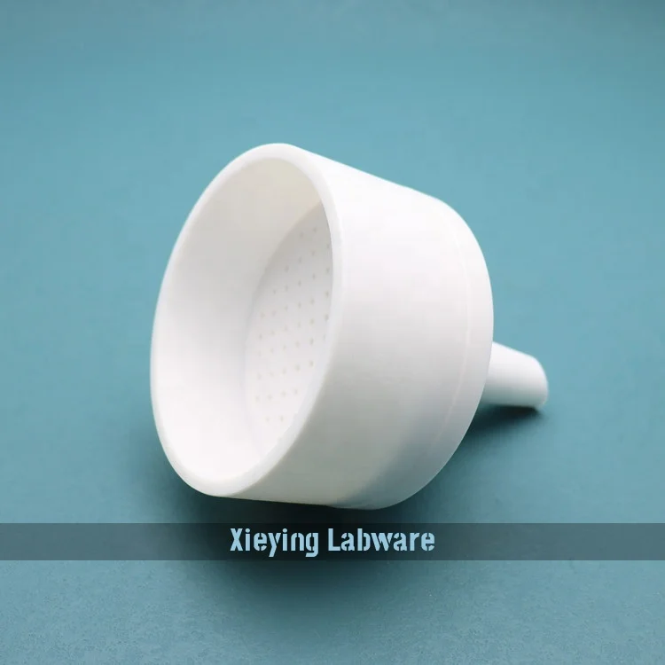 60mm 90mm 110mm Customized PTFE Anti-Corrosion Chemical Lab Buchner Funnel Busher Funnel Brinell Funnel
