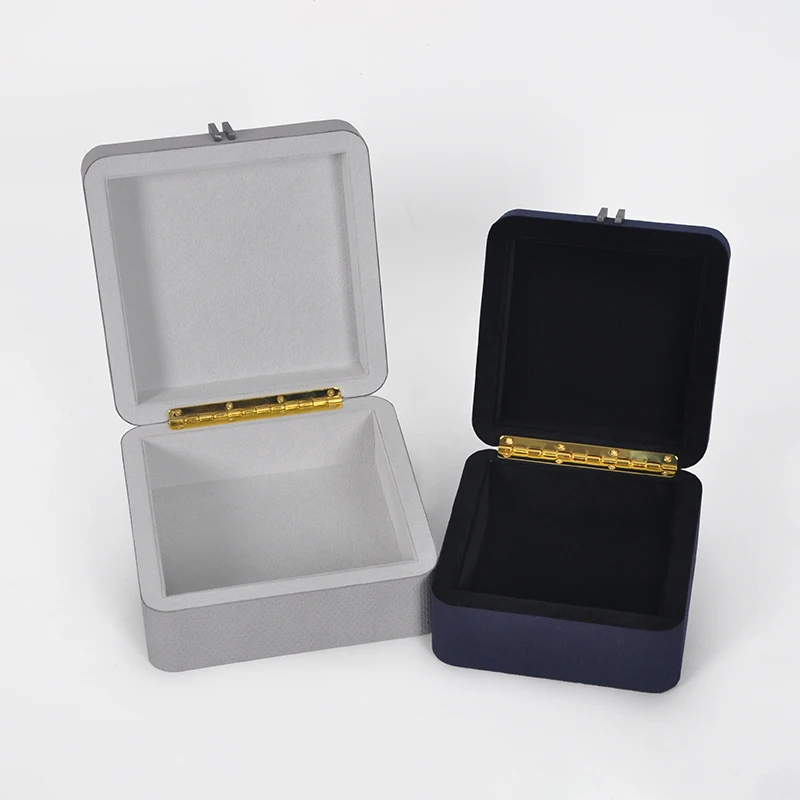 New Chinese-style leather jewelry box finishing decorative ornaments model room cloakroom wardrobe entrance storage jewelry box