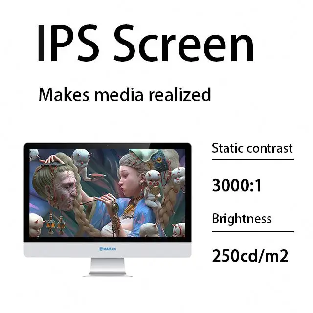 OEM Cheap Office Tender School Gaming PC i5-4200M 21.5 Inch Intel i5  All in One Desktop AIO PC