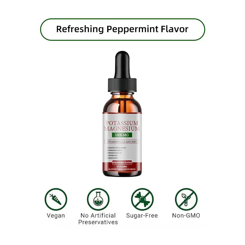 Organic Potassium Glycine Drops For Enhanced Muscle Support Electrolyte Balance