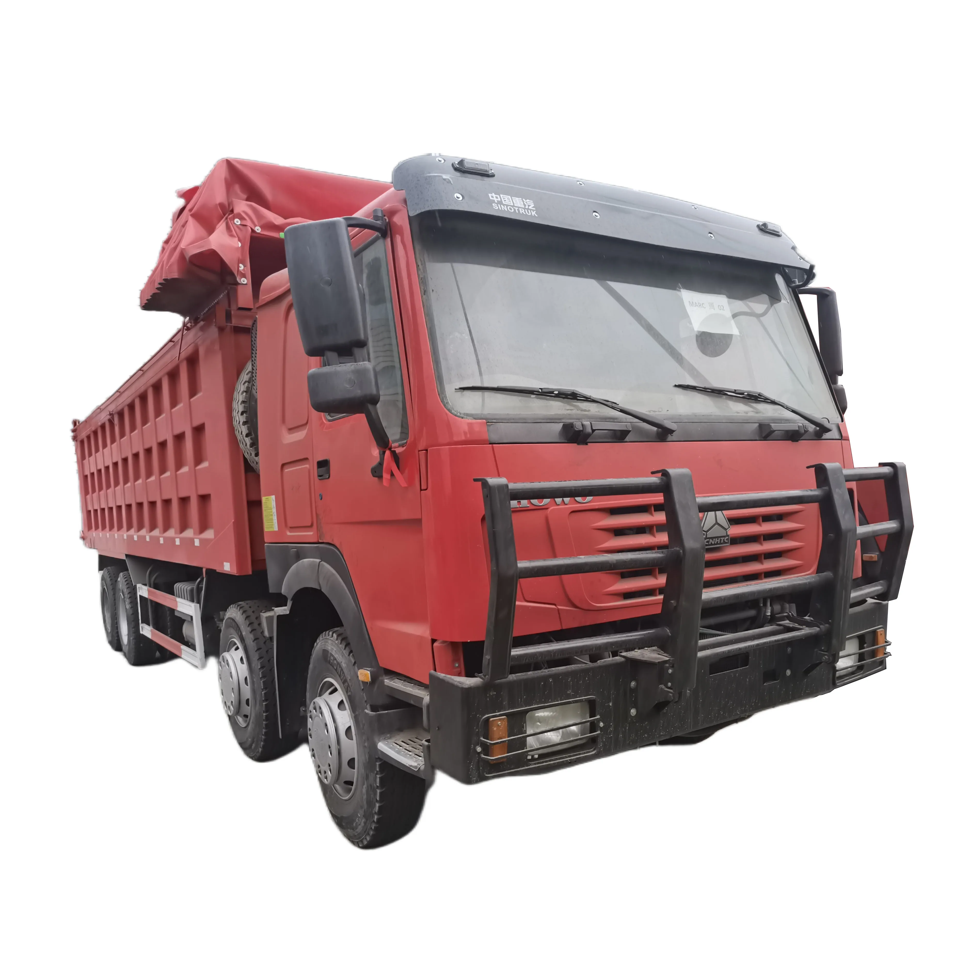Heavy-duty Truck Sales HOWO 8*4 Electric dump truck with cover