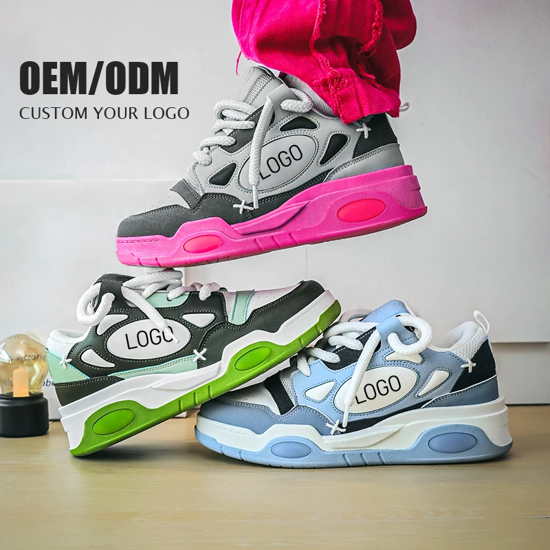 Custom Men Sport Sneakers Designer Luxury Basketball Pu Outsole Skateboarding Shoes For Men New Styles