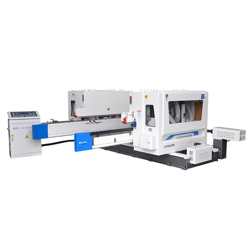 QMX8025M двухконцевая машина с ЧПУ 6 шпинделями для тенонирования