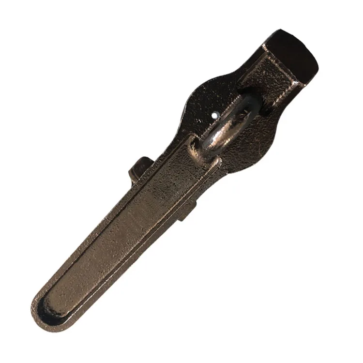 Ductile iron plug sand casting process Train brake fittings surface black plastic spray