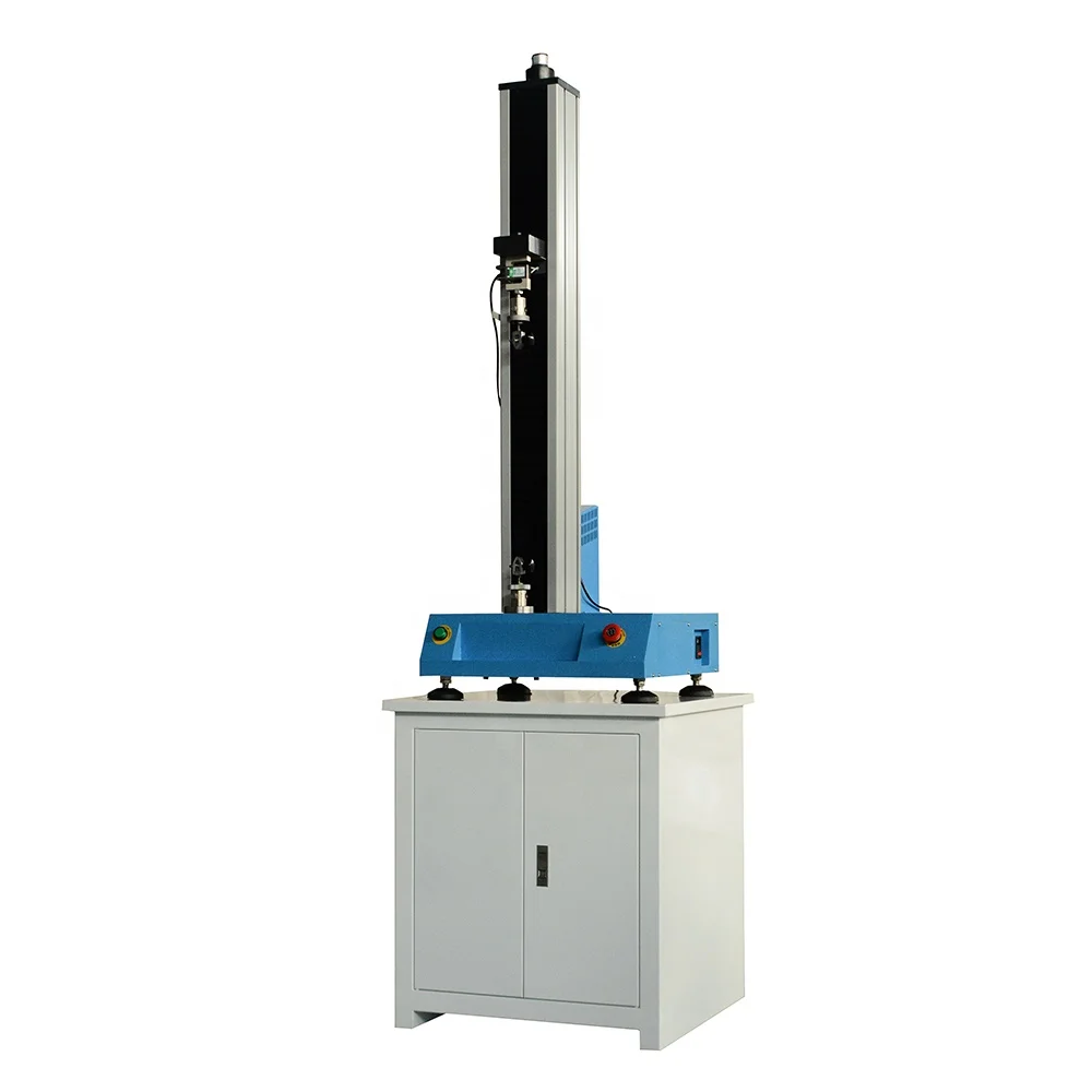 1KN Single Column Computer Control Electromechanical Test Equipment Laboratory Testing Machines With Manual Fixtures