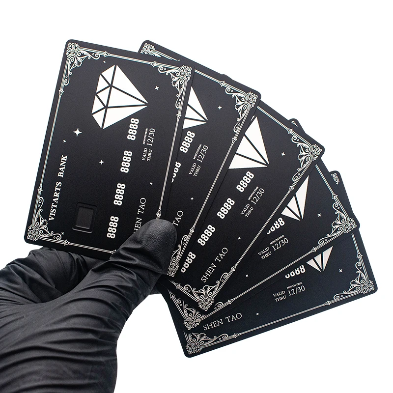 High-end Customize Metal Bank Card Chip Slot Magnetic Stripe Stainless Steel Credit Card