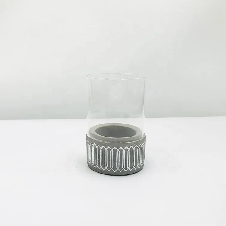 Factory Wholesale Home Decoration Candle Holder Stand Pure Wick Parraffin Scented Concrete Candle Jar