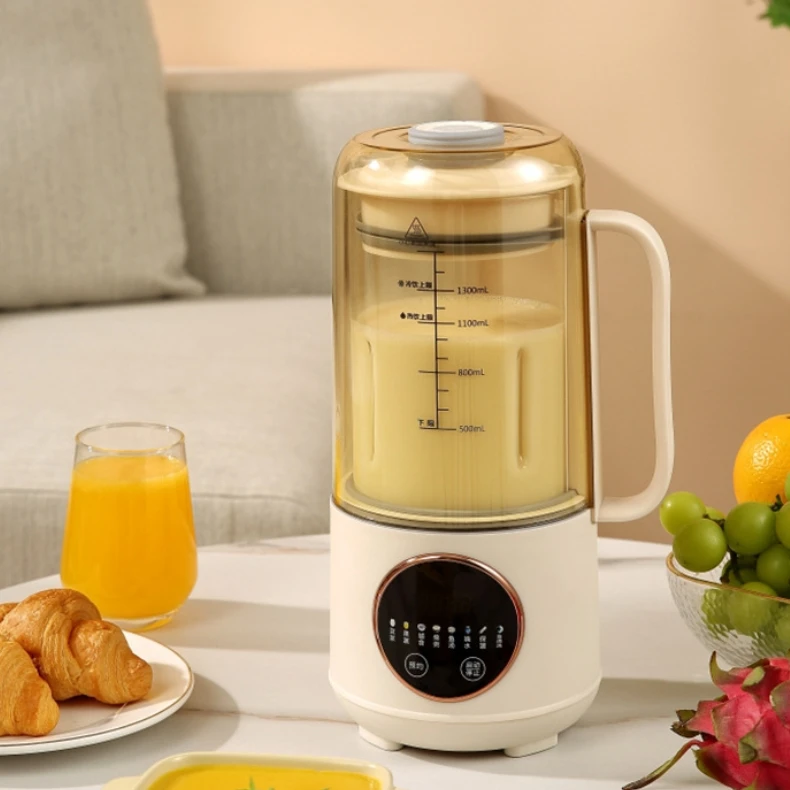 1500ml Glass Soybean Milk Machines 8 Blade Multi Function Soybean Milk Making Machine