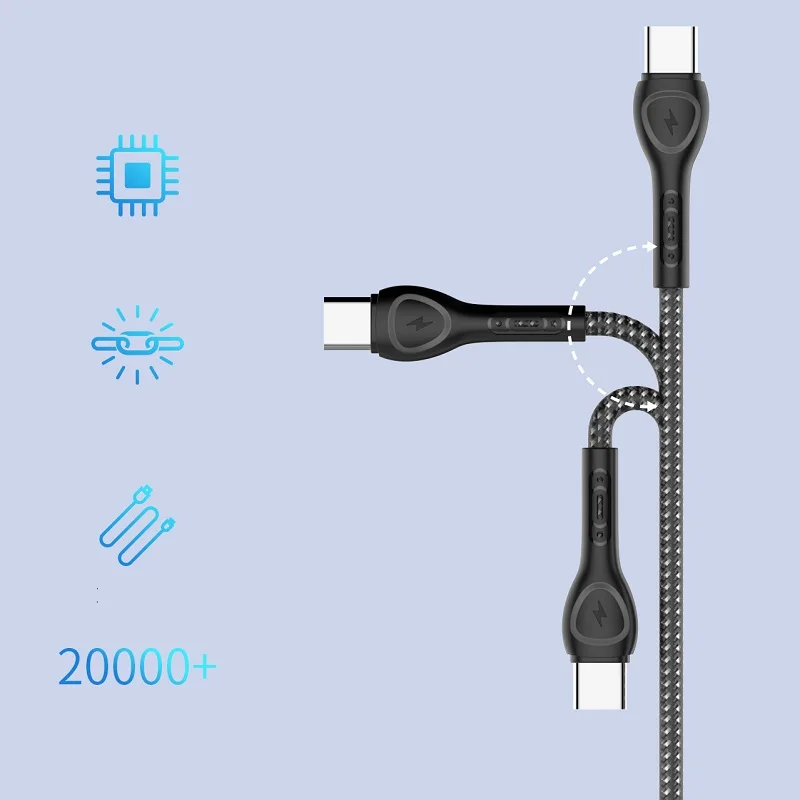 OEM NEW usb Data cable LED lights Type-c Braided Christmas gift 3A 1m 3ft 4ft 6ft 10ft fast charging for Phone Huawei MI