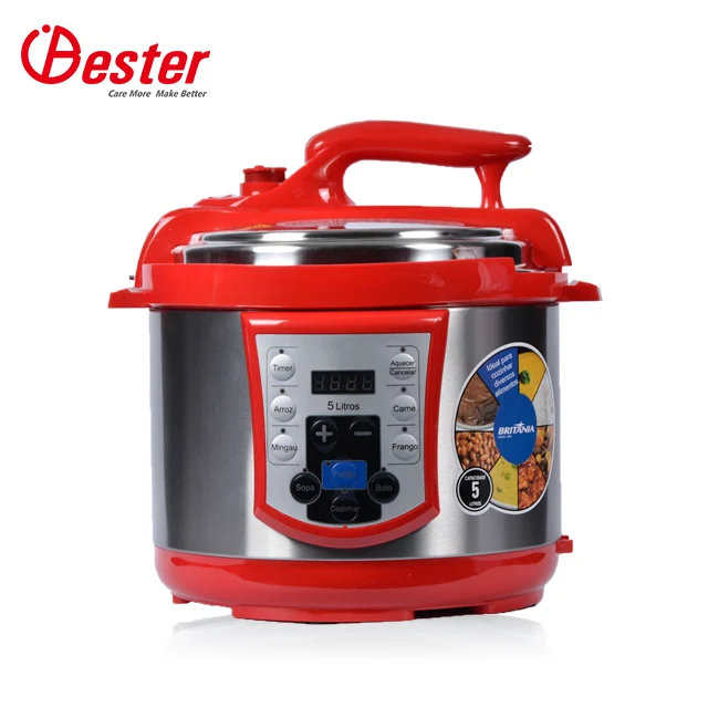 
6L Adjustable Electrical pressure cooker Black Color 