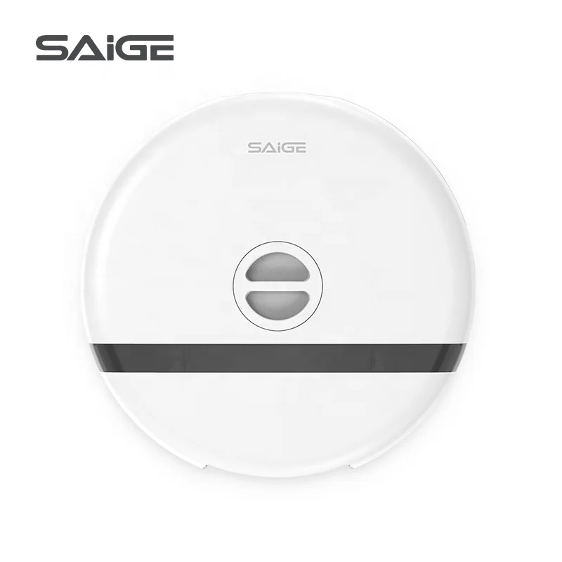 Saige Wall Mounted Plastic Lockable Toilet Paper Dispenser for Roll Paper Towel