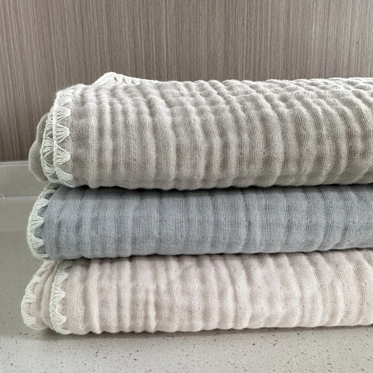 QDTEX New coming soft 100% baby muslin blankets bed cooling baby cotton gauze Blankets throw for newborns