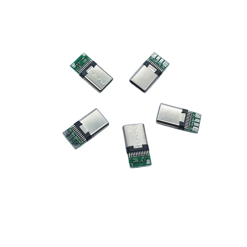  USB 3 0 1 штекер для зарядки и передачи данных Тип C штепсельная Вилка разъем с печатной