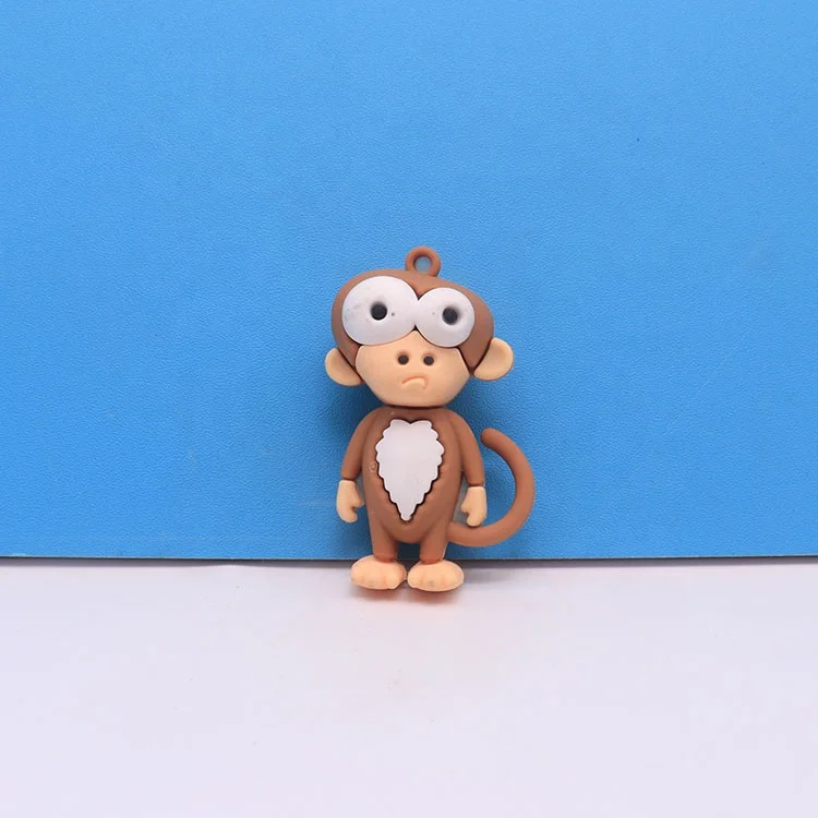 Customize Exploding Eyed Ostrich Cartoon Pendant Soft rubber figures