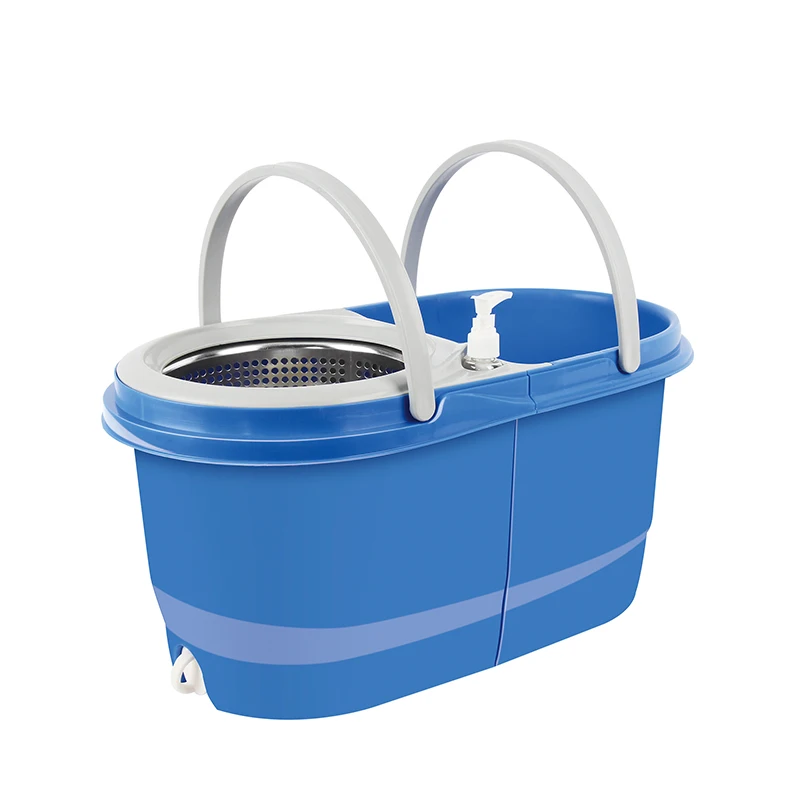 Hot Sale Round Double Drives Folding 360 Easy Magic Floor Cleaning Mop with Bucket