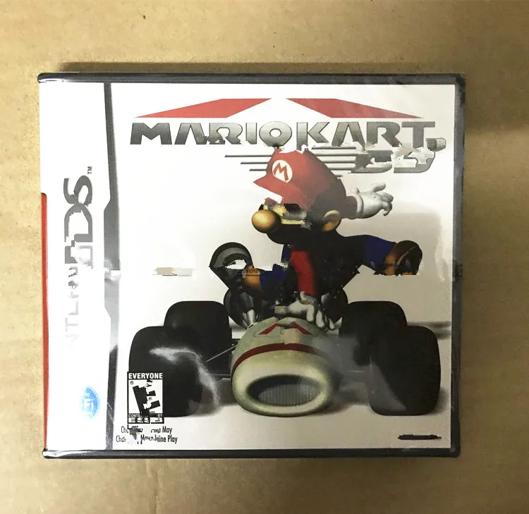 High quality sealed package mario kart game card for DS card