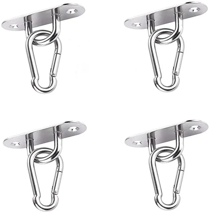 Marine Grade 304/316 Stainless Steel Strip Oblong Pad Eye Plate CeIling & Wall Mount Hanging Hook