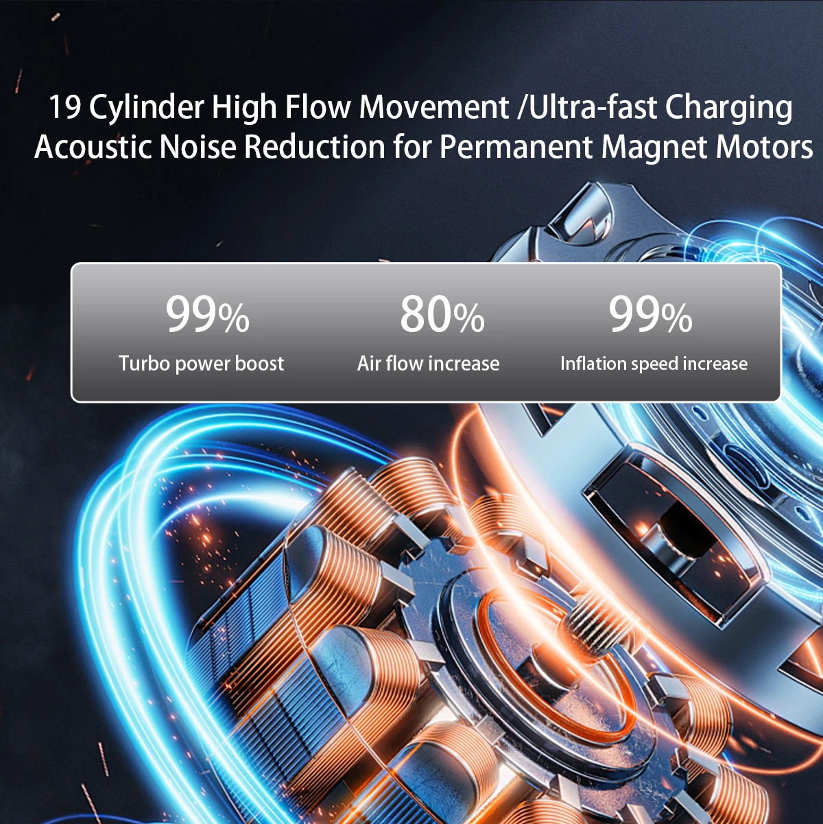 Compact Cordless Smart Pump - Digital Display for Quick & Easy Tire Inflation on Bikes, Scooters