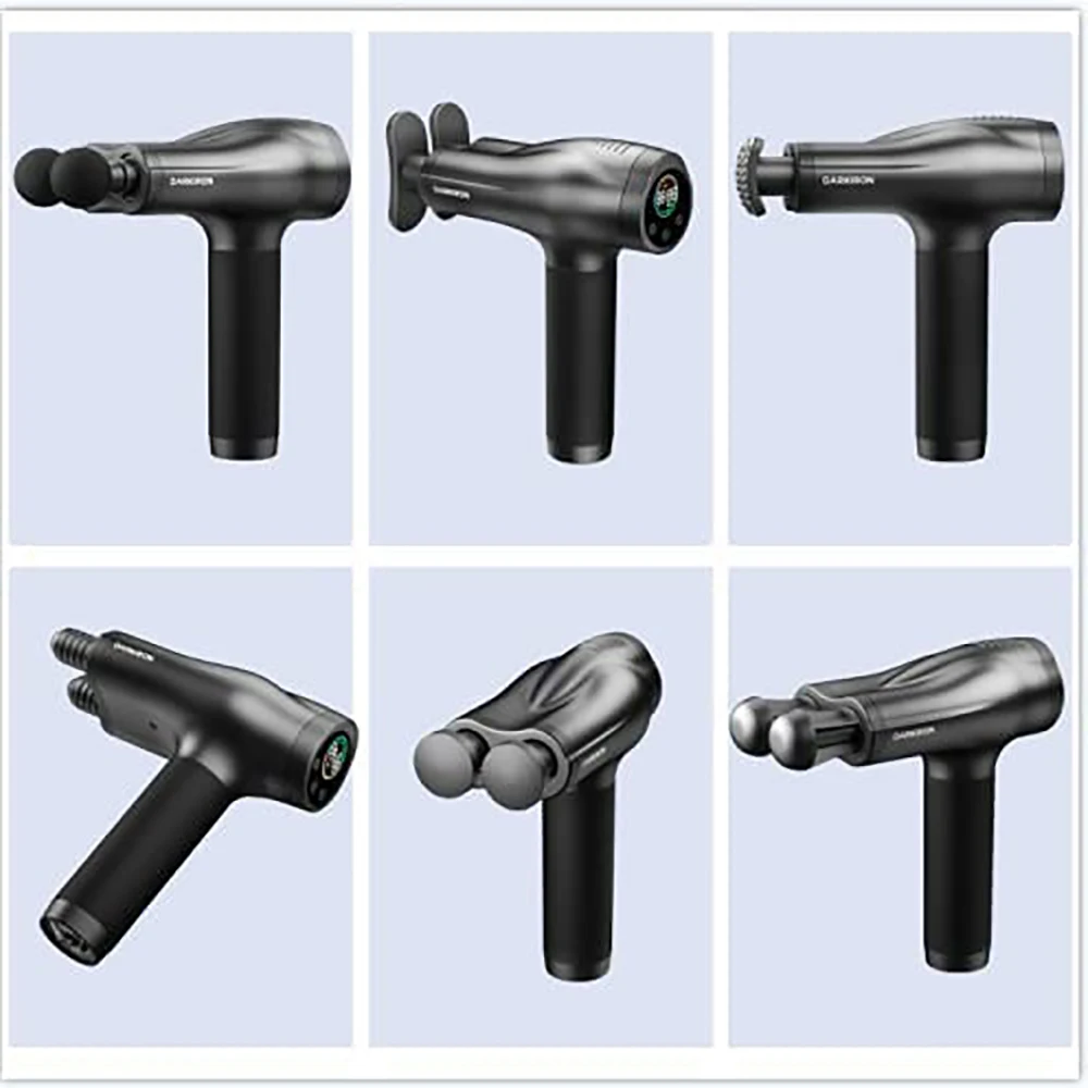 High-end a Professional Fascia Gun Multifunctional Rechargeable Muscle Deep Massage Double Head Fascia Gun Body ABS Plastic