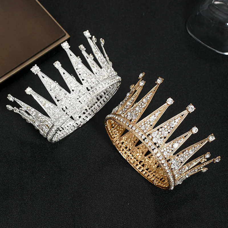
Fashion Crowns Wedding And Pageant Bridal Kids Birthday Crystal Headband Zircon Bride Rhinestone Beauty Woman Queen Crown Tiaras 