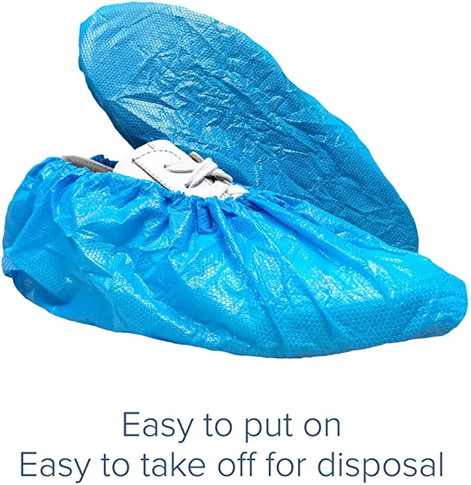 Disposable Medical surgical non skid anti slip PE CPE Shoe Cover