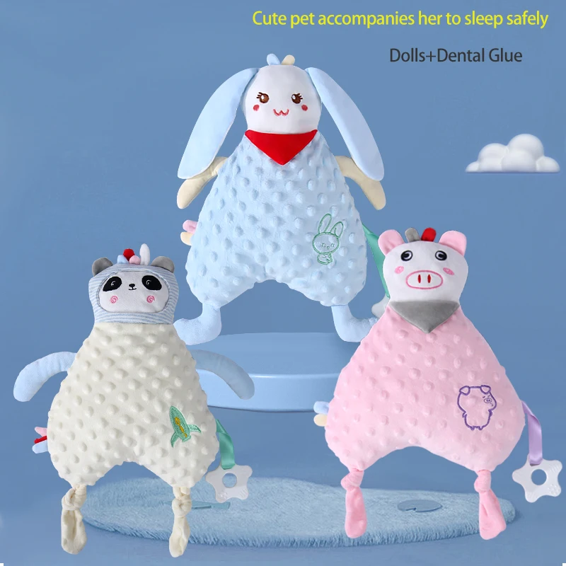 co-sleeping pacifying towel co-sleeper baby fancy plush toy baby sleeping dolls pacifying dolls parent-child ringing plush toys