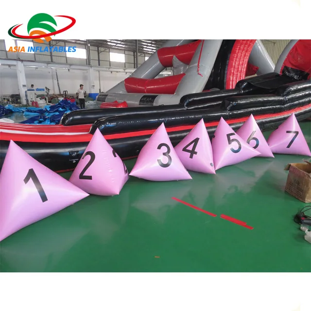 Надувной плавательный буй, надувные плавающие треугольные буи для аквапарка