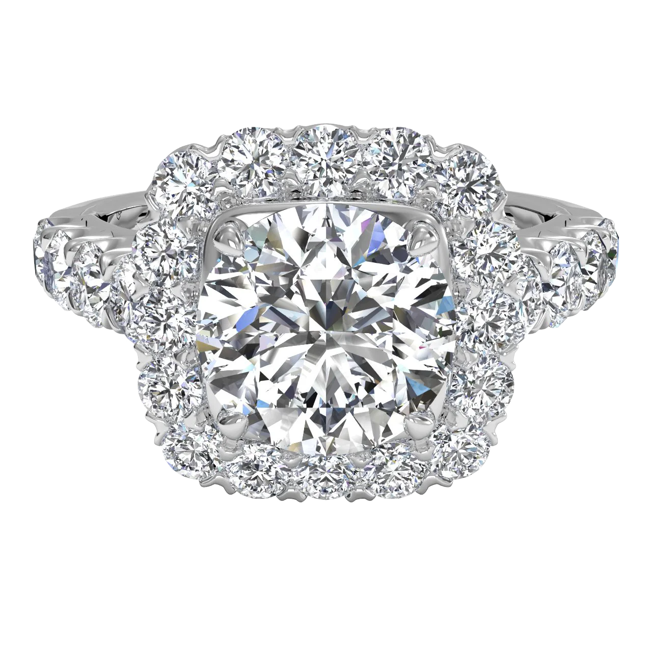 MEDBOO Masterwork подушки Halo тонкой VVS Гра 3ct с покрытием 18-ти каратным белым Золотое Настоящее Муассанит ювелирных изделий обручальное кольцо с бриллиантом