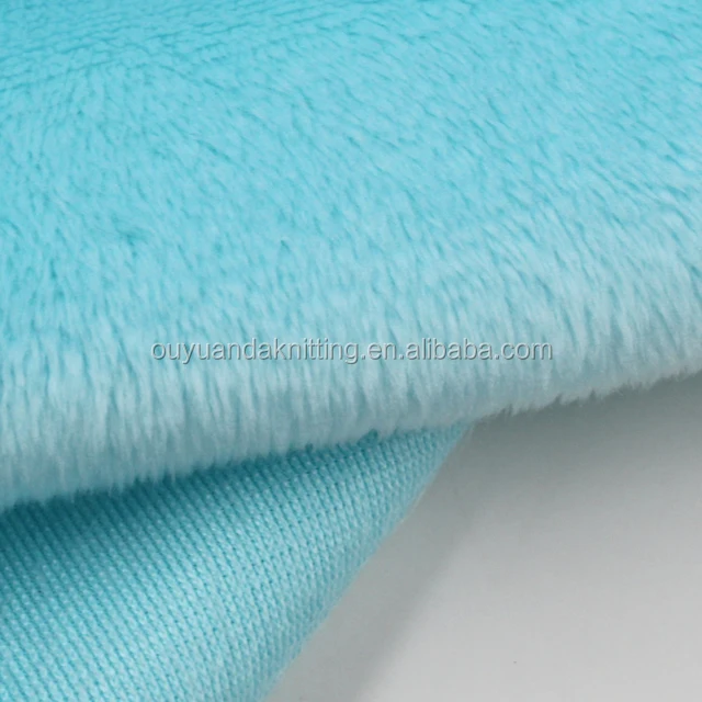 Factory 100% Polyester Super Soft Plush Toy Fabric Brushed Velboa/Velour Minky Fabric for Baby Blanket