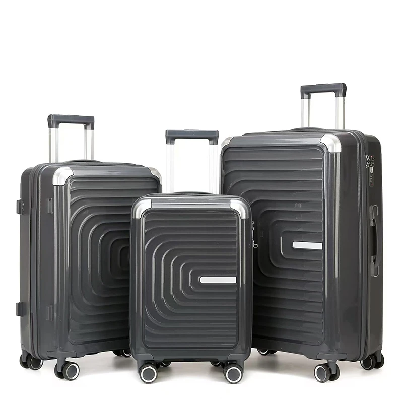 Marksman Hot Sale travel suitcase luggage bag PP Durable travel bags and suitcases Supplier Custom set of 3 travel suitcase